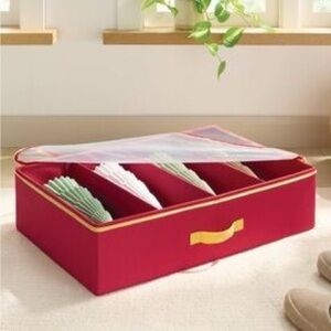 NEW Brightroom Red Soft-Sided 4 Compartment Storage Box